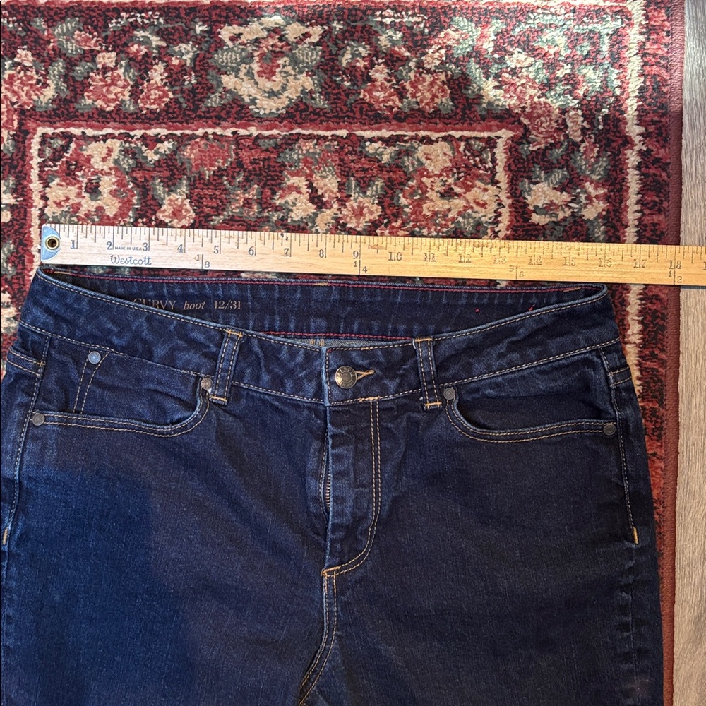 Talbots Women's Dark Blue Jeans - Picture 4 of 4